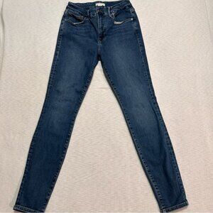 Good American Jeans Blue Skinny Denim Women’s‎ Size 8 29 High Waisted